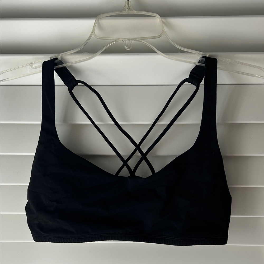 Lululemon Athletica Black Strappy Sports Bra